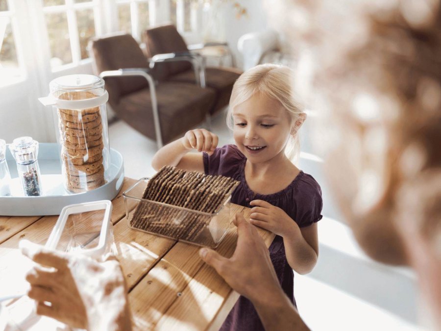 Mepal Stora Knækbrødsbox 18x8x12 cm, Hvid