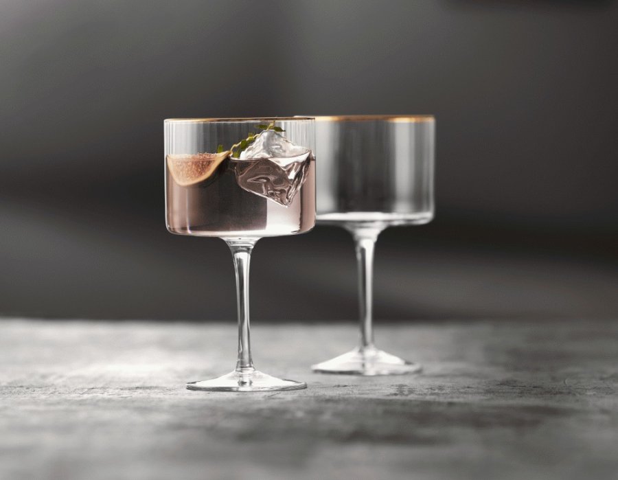 Lyngby Glas Palermo Gold Gin & Tonic-glas 4 stk. 32 cl