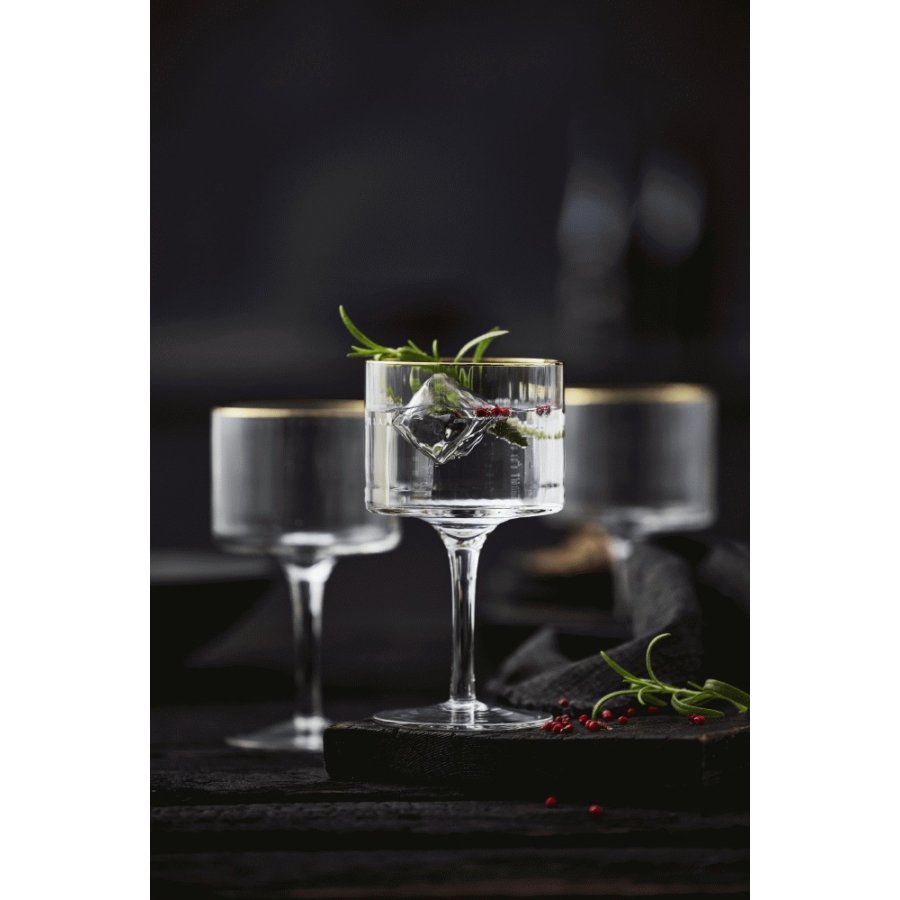 Lyngby Glas Palermo Gold Gin & Tonic-glas 4 stk. 32 cl