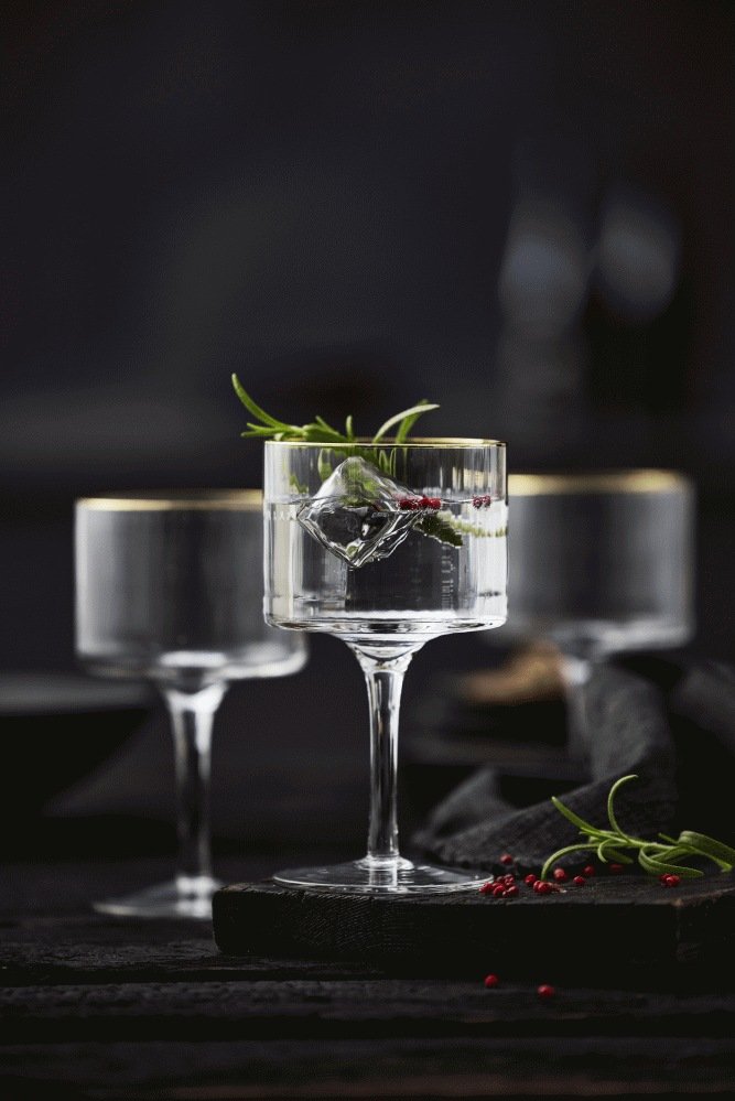 Lyngby Glas Palermo Gold Gin & Tonic-glas 4 stk. 32 cl