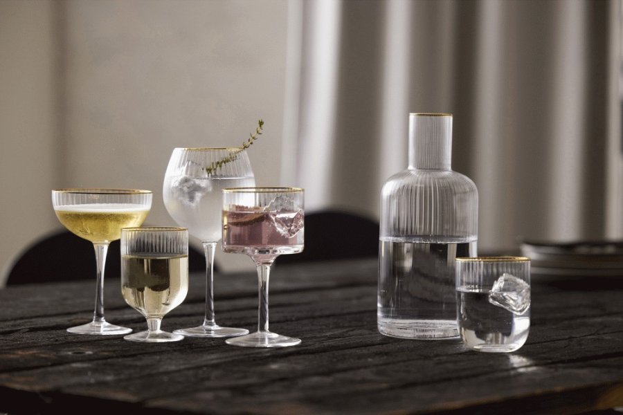 Lyngby Glas Palermo Gold Gin & Tonic-glas 4 stk. 32 cl