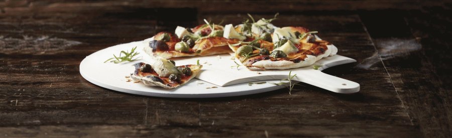 Funktion Pizzabackstein mit Schaufel 37,5 cm