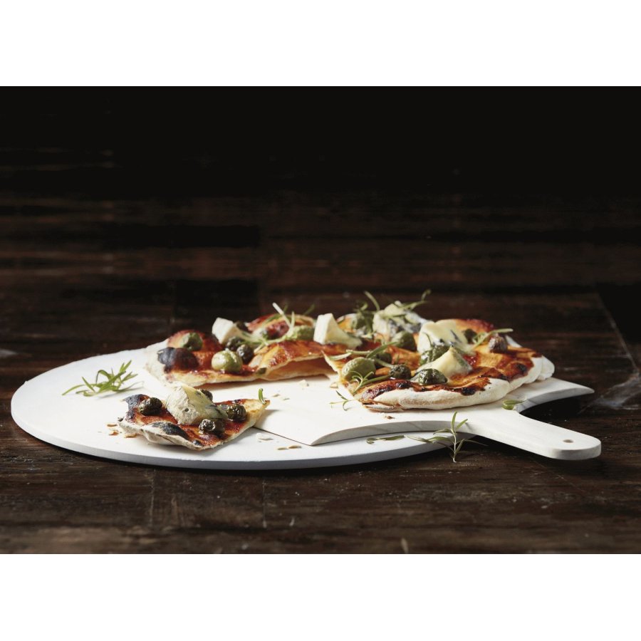 Funktion Pizzabackstein mit Schaufel 37,5 cm