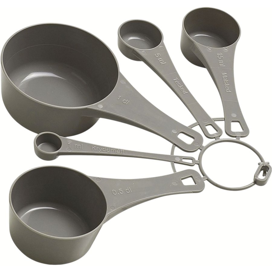 Funktion Messlffel Set 5-teilig, Grau