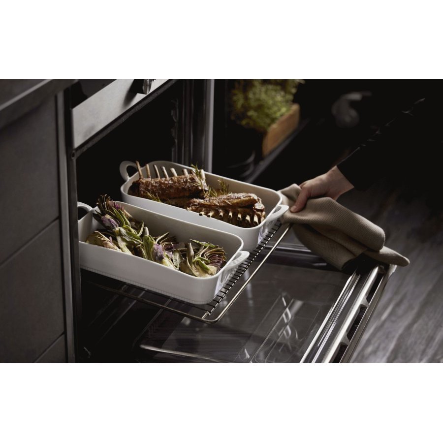 Pillivuyt Toulouse Gericht 2er Set 31x18 cm, Wei