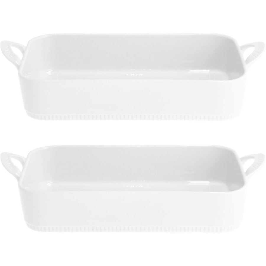 Pillivuyt Toulouse Gericht 2er Set 31x18 cm, Wei