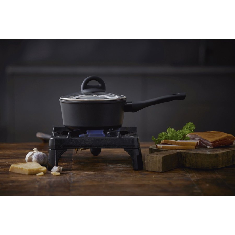 Pillivuyt Gourmet Ceramica Kasserolle 1,8 L, Schwarz