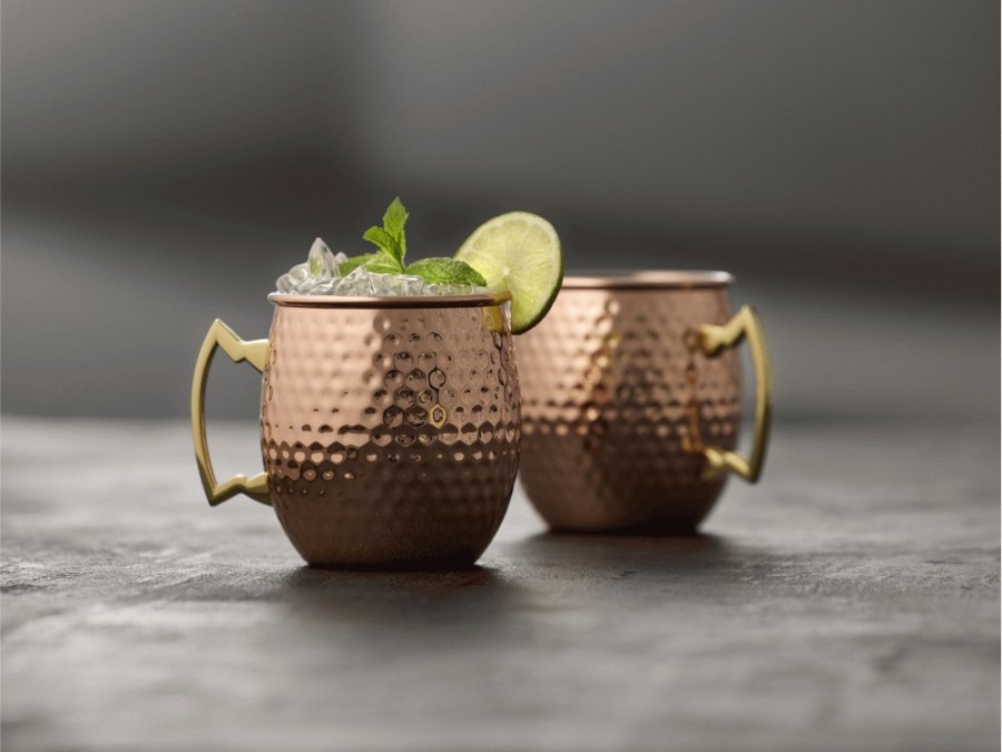 Lyngby Glas Moscow Mule Krus 2 stk. 40 cl, Kobber