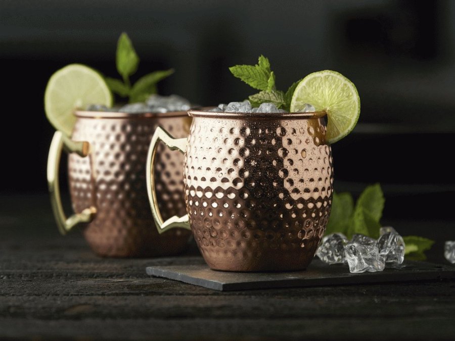 Lyngby Glas Moscow Mule Krus 2 stk. 40 cl, Kobber