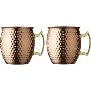 Lyngby Glas Moscow Mule Becher Kupfer 2er Set 40 cl,