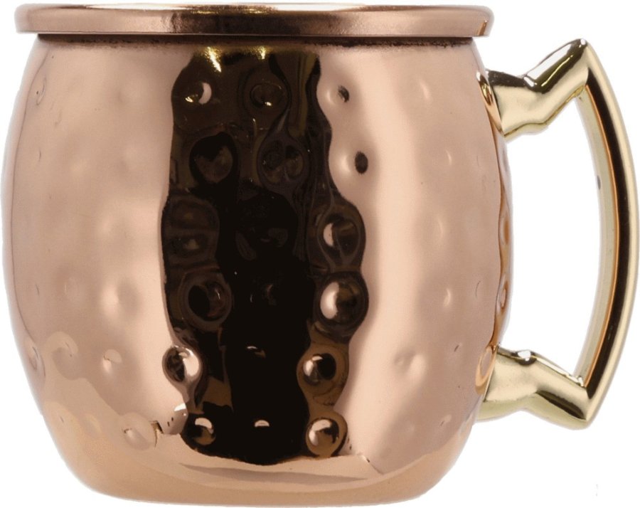 Lyngby Glas Moscow Mule Mini Shotglas 4 stk. 8 cl, Kobber/Stl