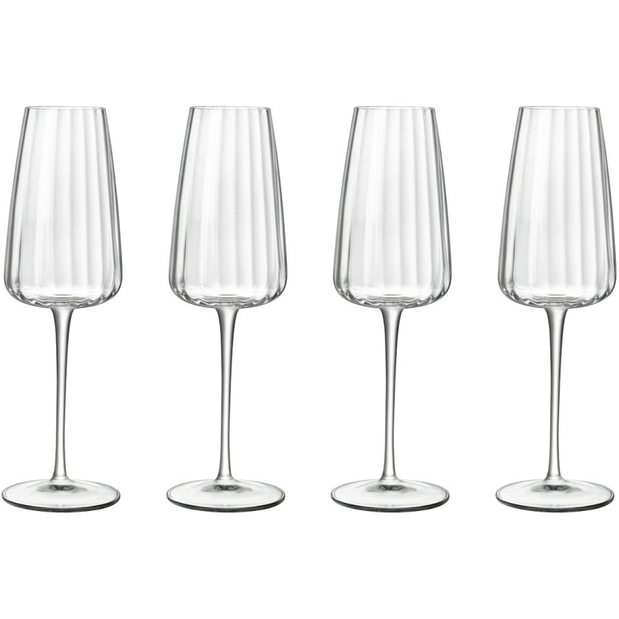 Luigi Bormioli Optica Champagneglas 4 stk. 21 cl