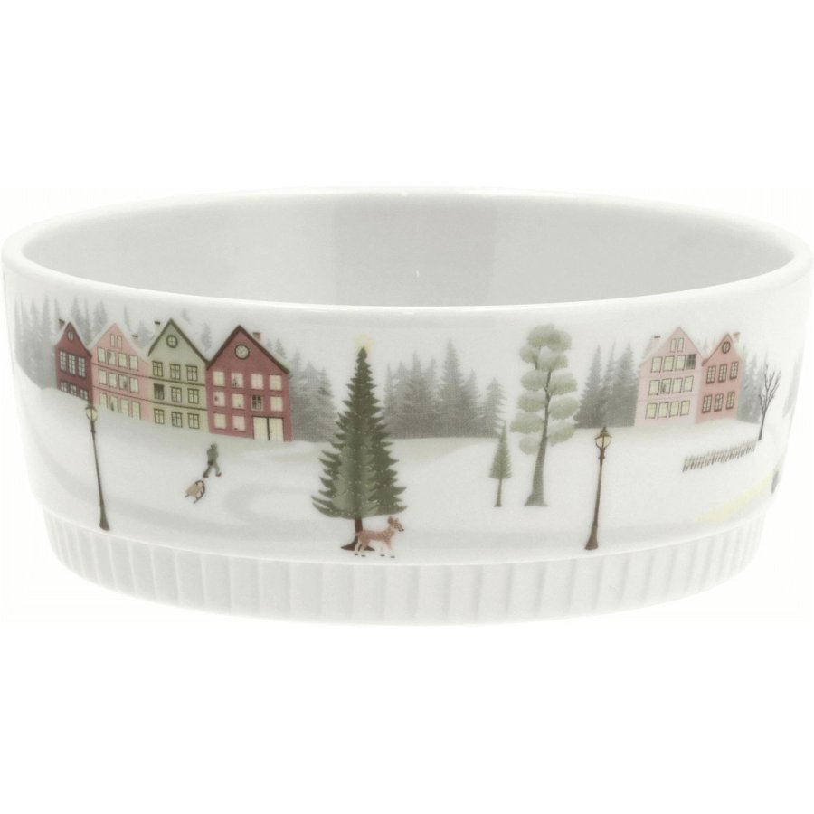 Pillivuyt Winter Schssel 14 cm, Wei