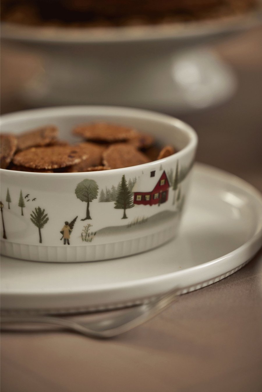 Pillivuyt Winter Schssel 14 cm, Wei