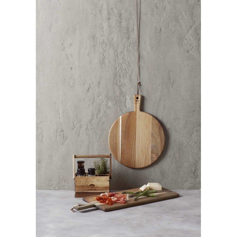 HOLM Utensilien-/Aufbewahrungshalter 24,8x14,2 cm, Akazie