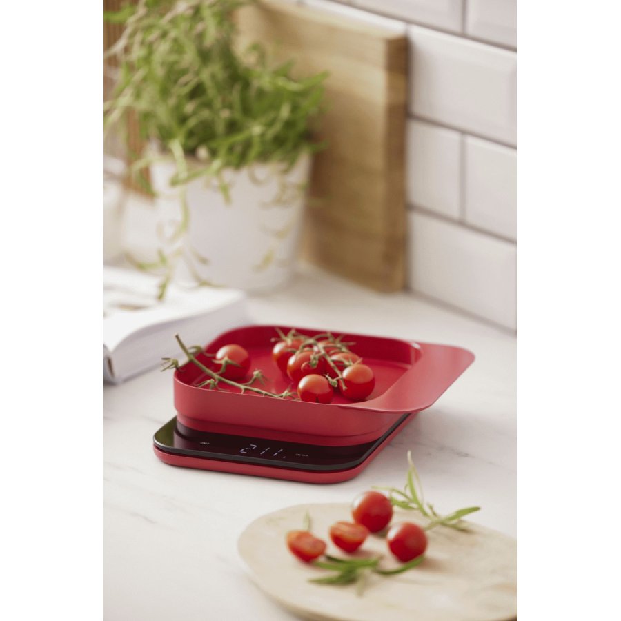 Rosti Mensura Kchenwaage, Rot