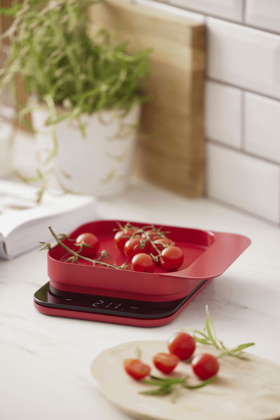 Rosti Mensura Kchenwaage, Rot