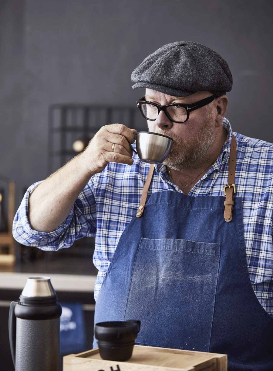 HOLM Schrze 70x90 cm, Blau