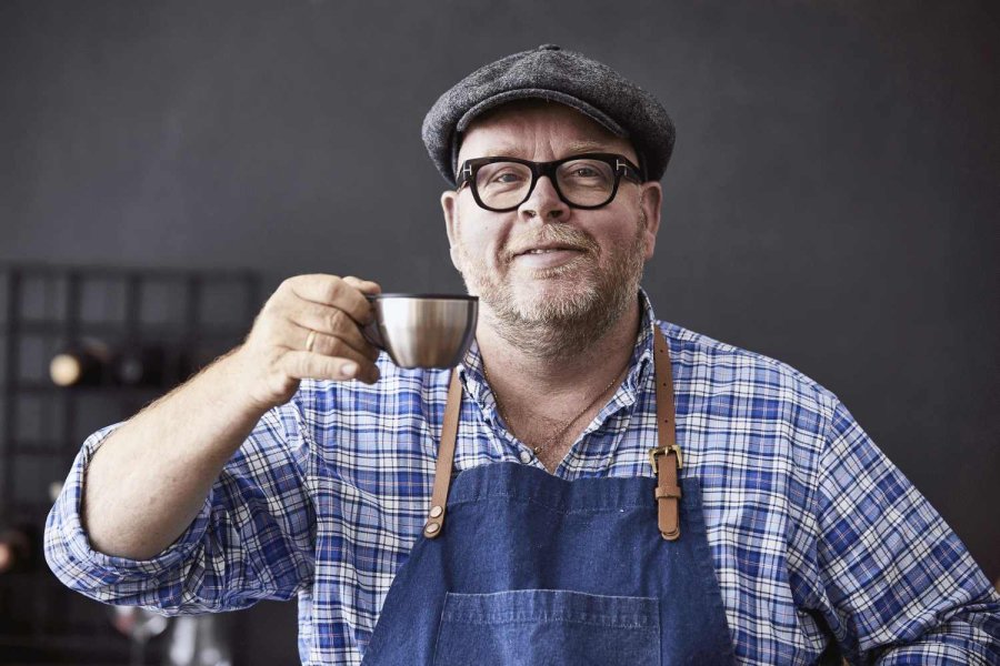 HOLM Schrze 70x90 cm, Blau