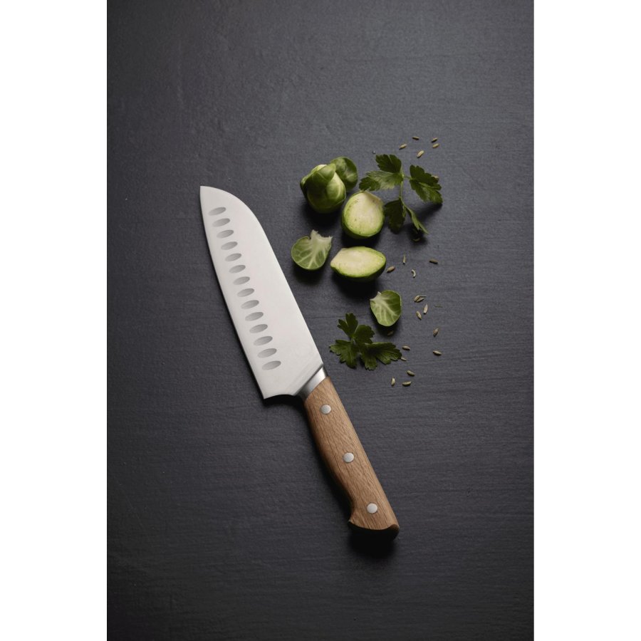 Mors Foresta Santokumesser, Eiche/Edelstahl