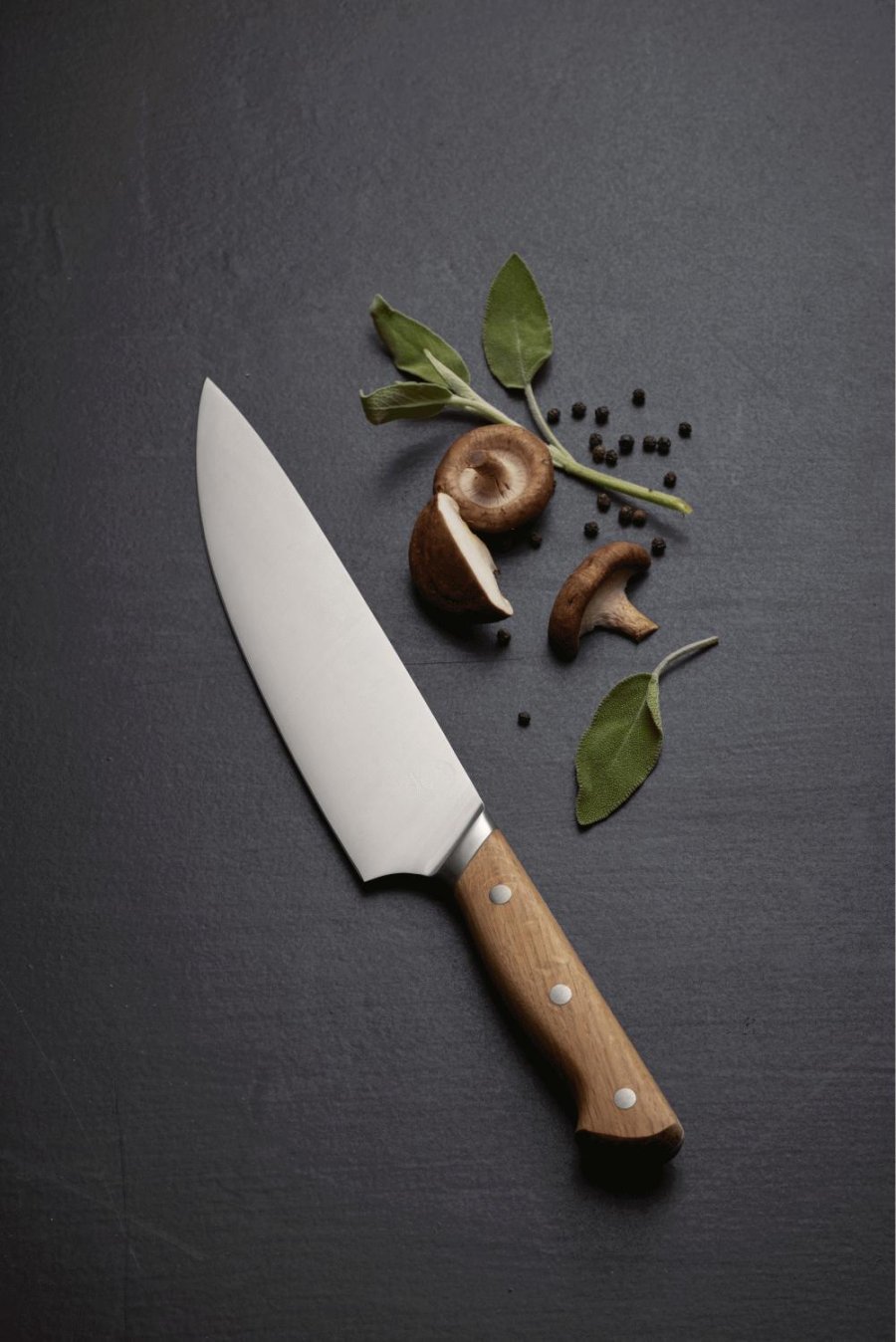 Mors Foresta Kochmesser, Eiche/Edelstahl