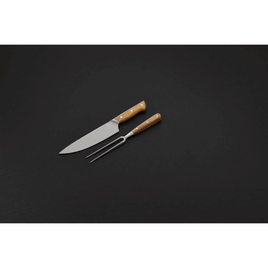 Mors Foresta Vorschneider-Set, Eiche/Edelstahl