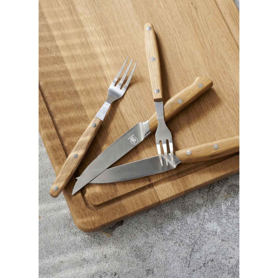 Mors Foresta Besteckset 8-teilig, Eiche/Edelstahl