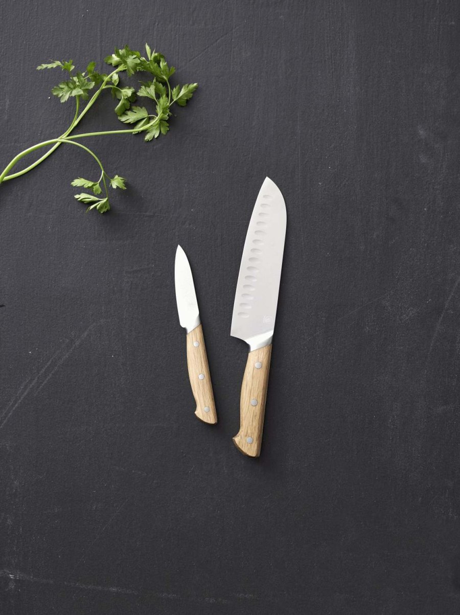 Morsø Foresta Knivsæt 2 Dele, Eg/Rustfrit Stål