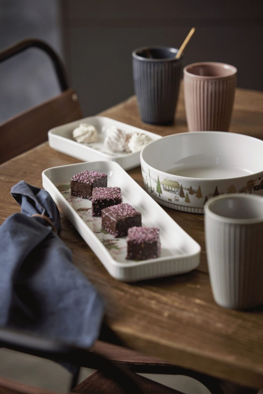 Pillivuyt Pliss Thermobecher 2er Set 25 cl, Arctic Ice