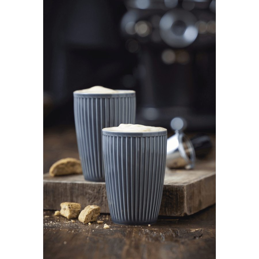 Pillivuyt Pliss Thermobecher 2er Set 25 cl, Midnight Blue