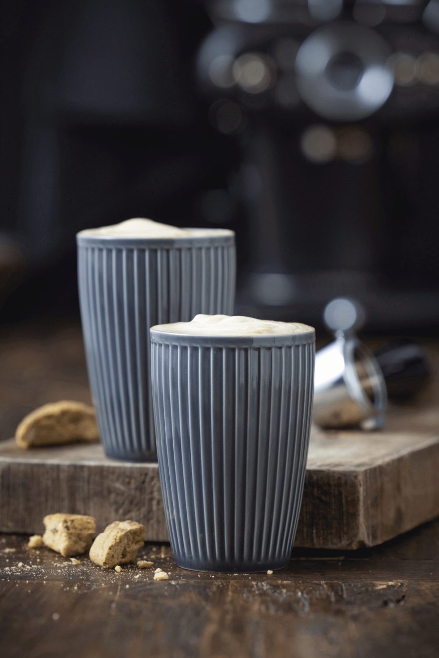 Pillivuyt Pliss Thermobecher 2er Set 25 cl, Midnight Blue