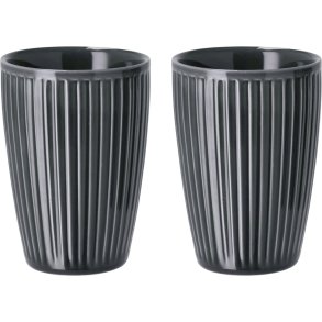 Pillivuyt Pliss Thermobecher 2er Set 25 cl, Midnight Blue