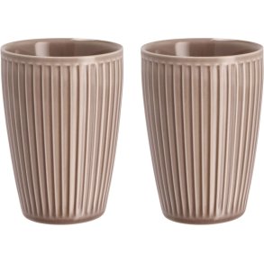 Pillivuyt Pliss Thermobecher 2er Set 25 cl, Woodrose