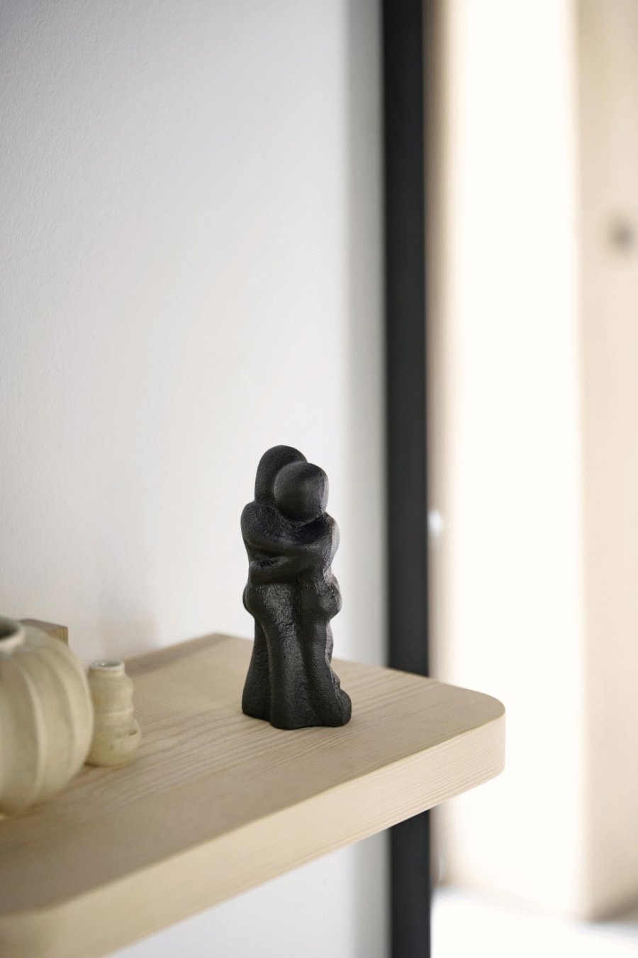 Mors Skulptur H13 cm, Schwarz