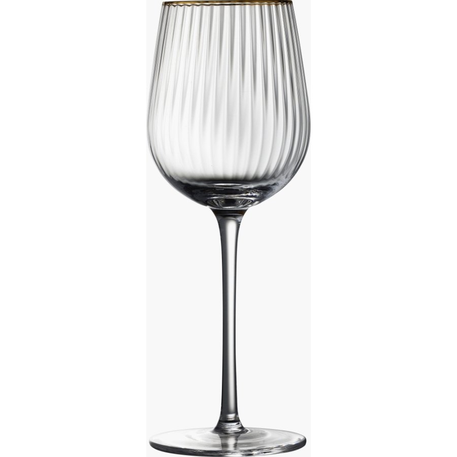 Lyngby Glas Palermo Gold Hvidvinsglas 4 stk. 30 cl