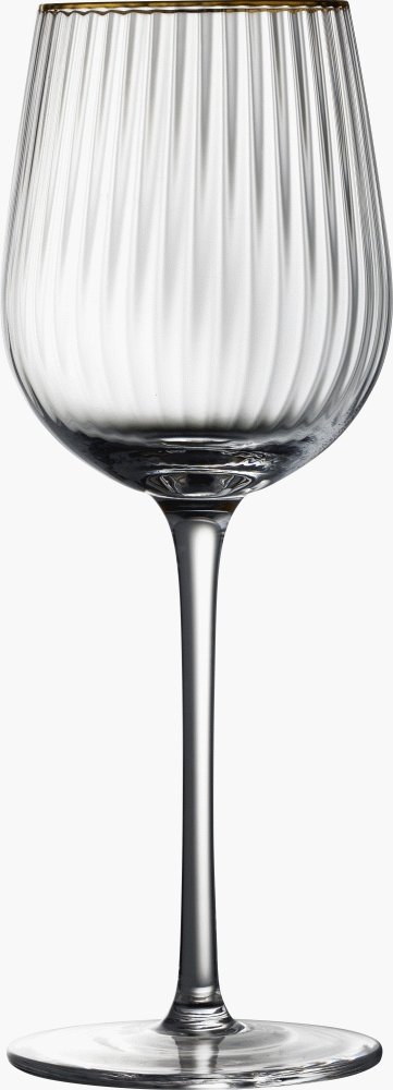 Lyngby Glas Palermo Gold Hvidvinsglas 4 stk. 30 cl