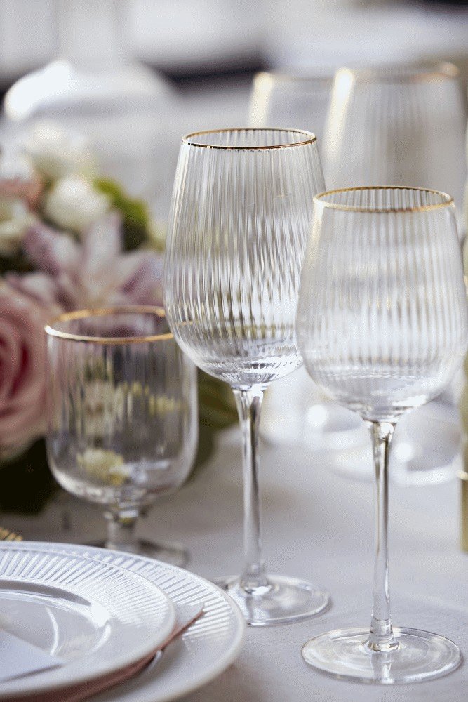 Lyngby Glas Palermo Gold Rdvinsglas 4 stk. 40 cl