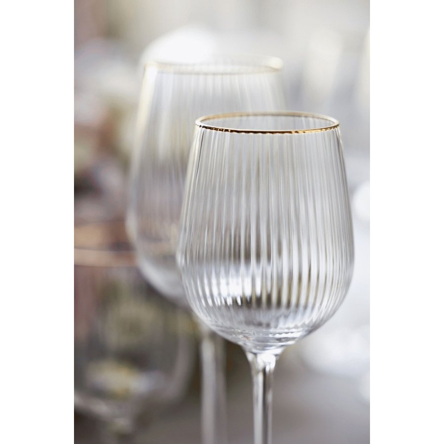 Lyngby Glas Palermo Gold Rdvinsglas 4 stk. 40 cl