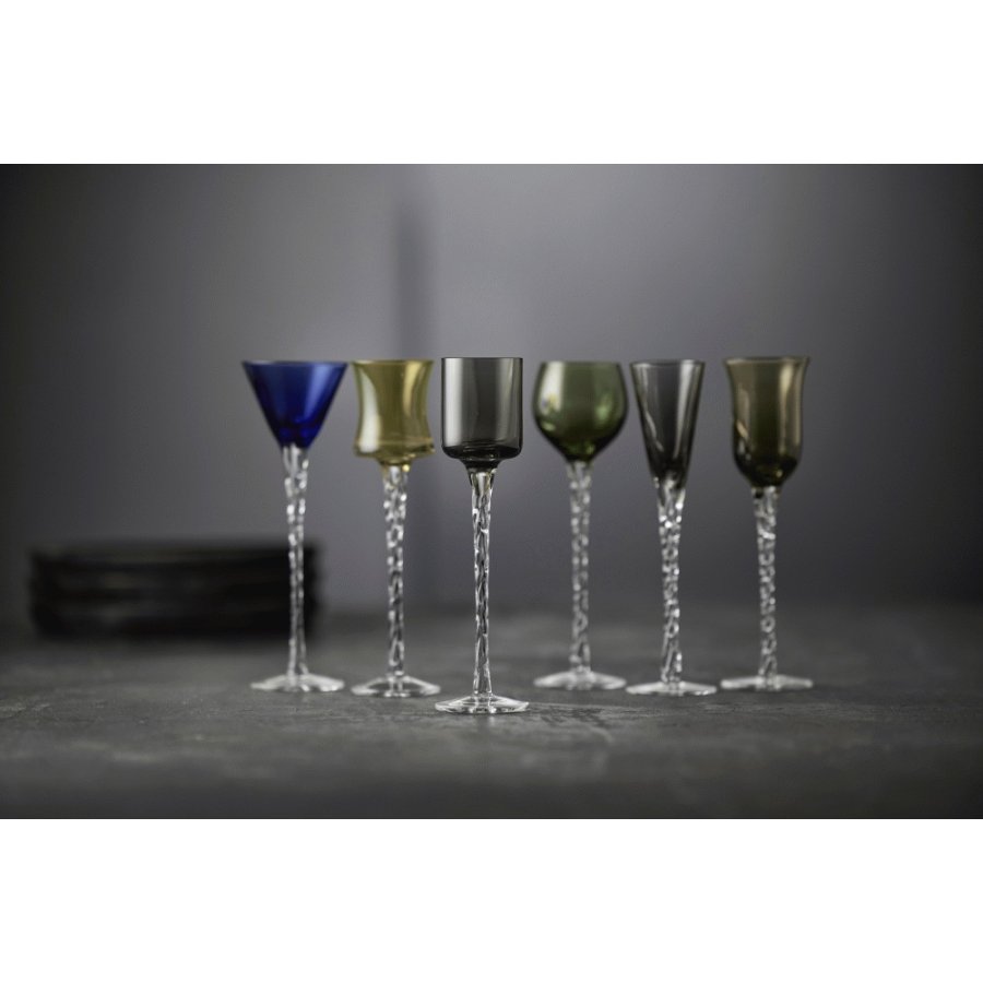 Lyngby Glas London Schnapsglas Assortiert 6er Set