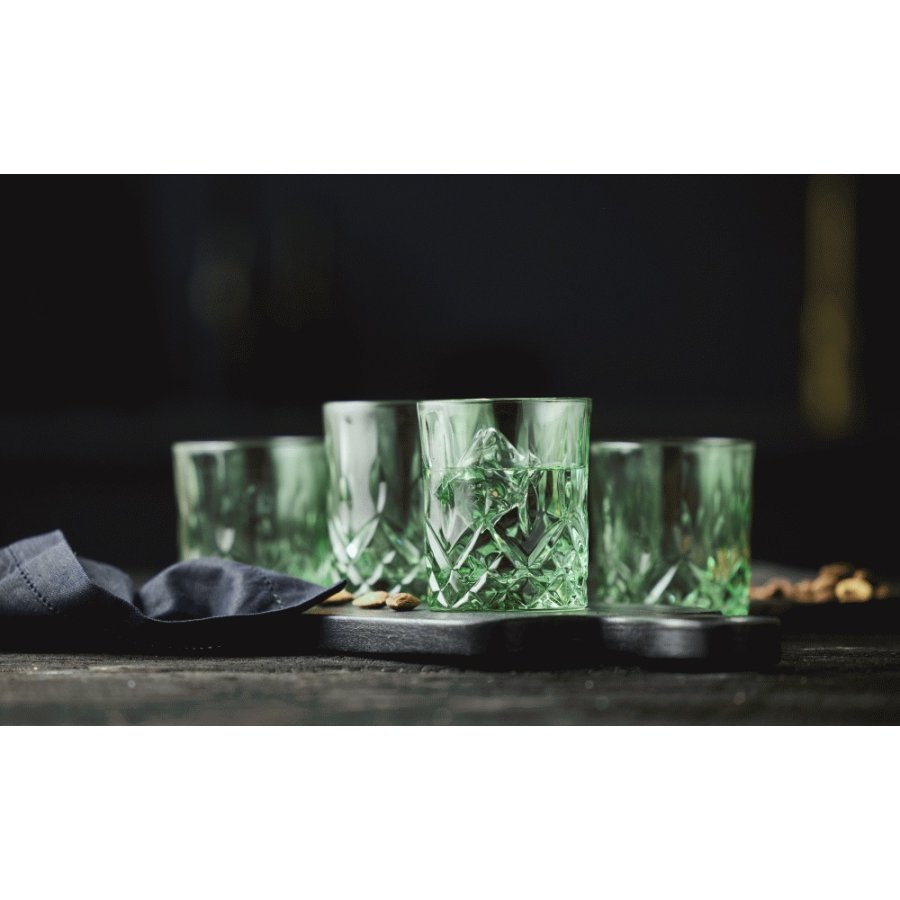 Lyngby Glas Sorrento Whiskyglas 4er Set 32 cl, Grn