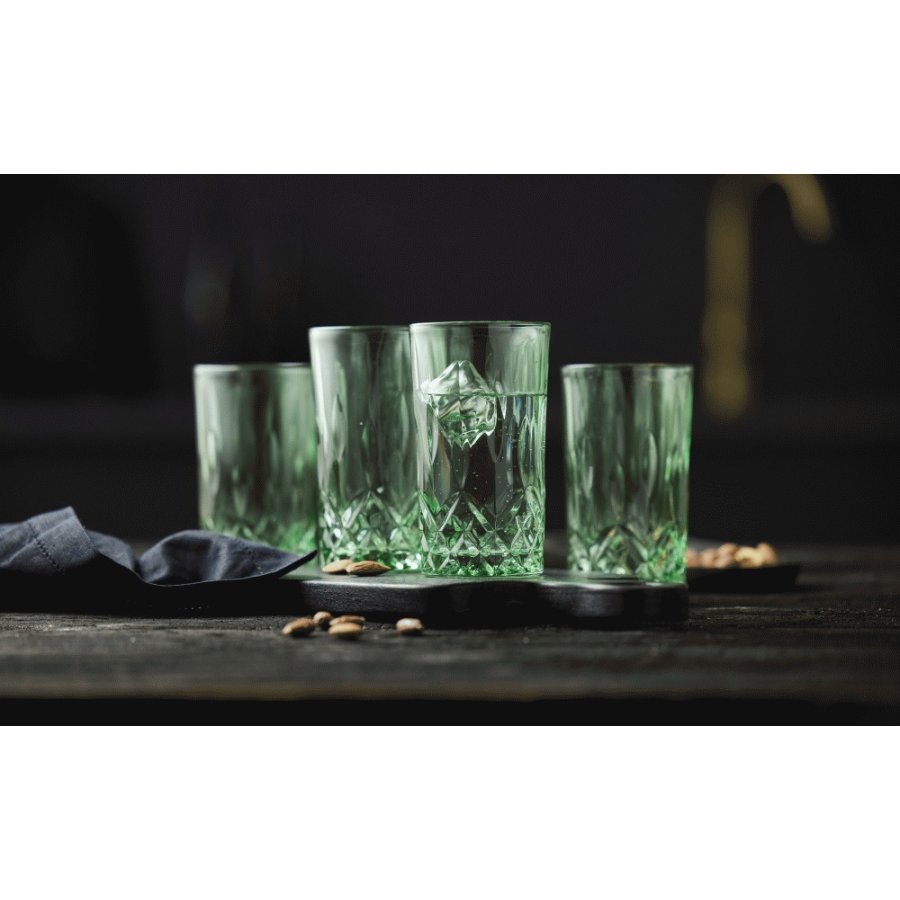 Lyngby Glas Sorrento Highball Glas 4er Set 38 cl, Grn