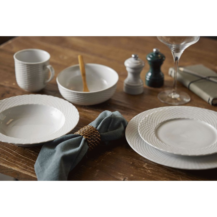 Pillivuyt Basket Teller 22 cm, Wei