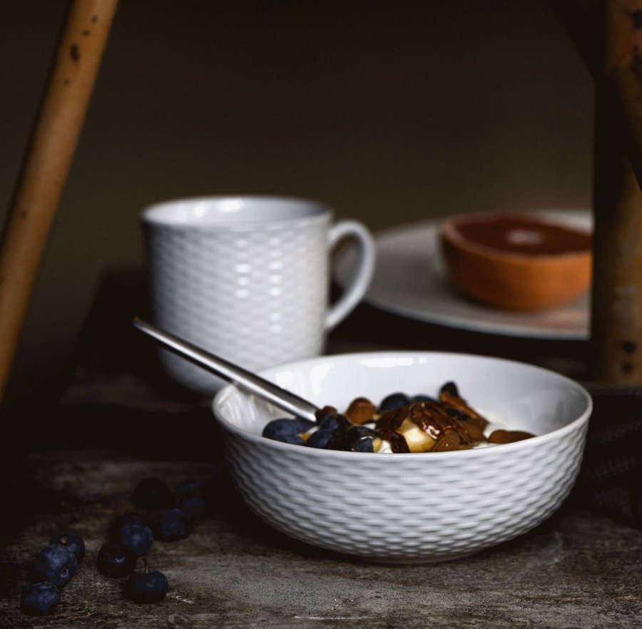 Pillivuyt Basket Teller 22 cm, Wei