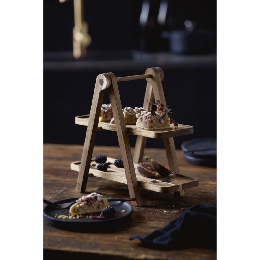 HOLM Servier-Aufsatz H36 cm, Akazie