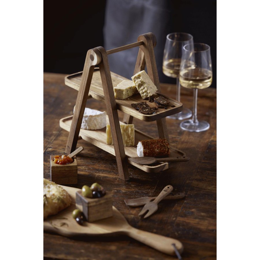 HOLM Servier-Aufsatz H36 cm, Akazie