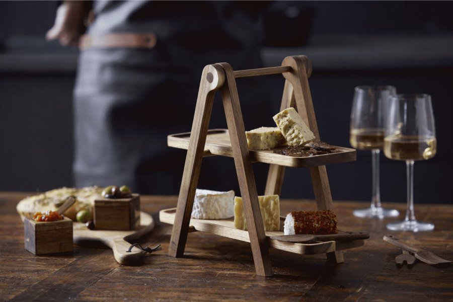 HOLM Servier-Aufsatz H36 cm, Akazie