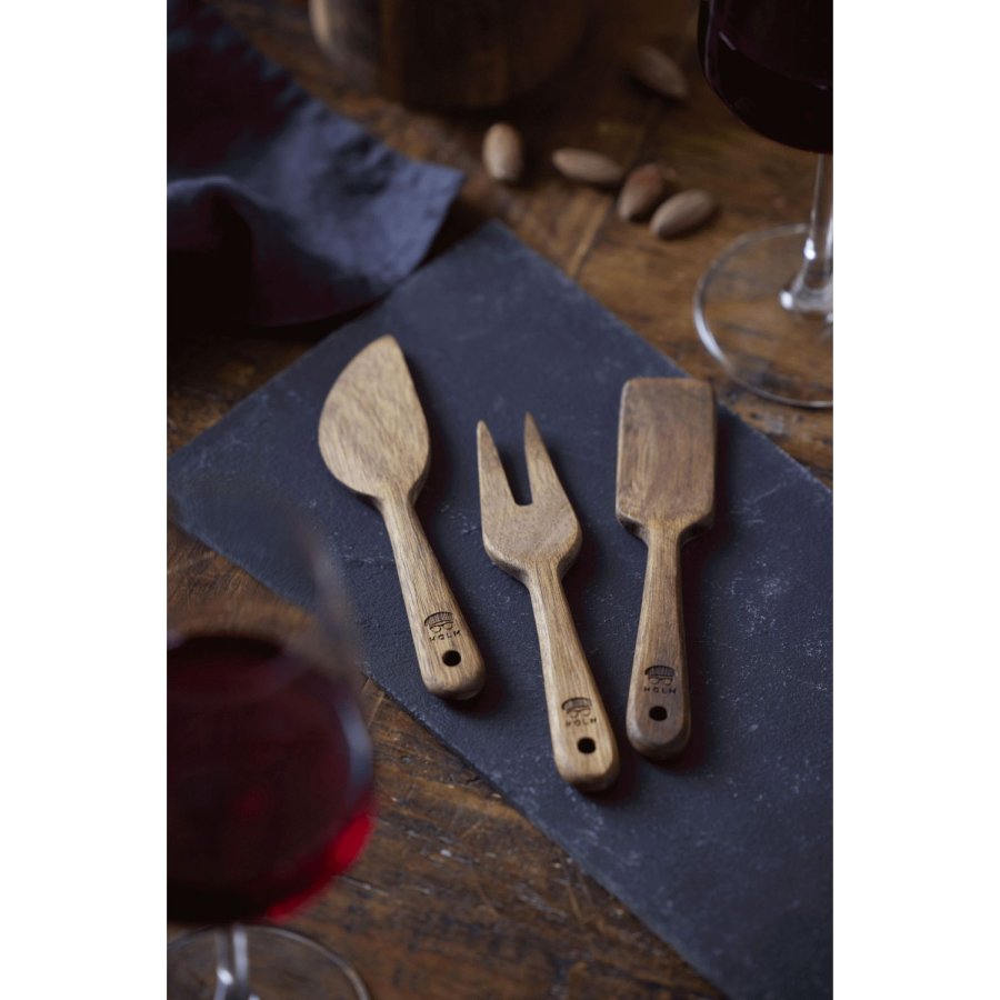 HOLM Kseset 3-teilig 14 cm, Akazie