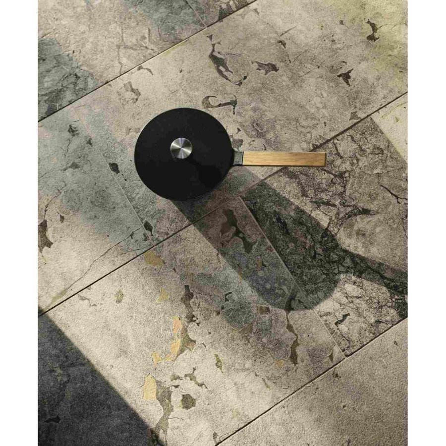 Mors NAC Sauterpfanne aus Gusseisen mit Deckel 25 cm, Schwarz