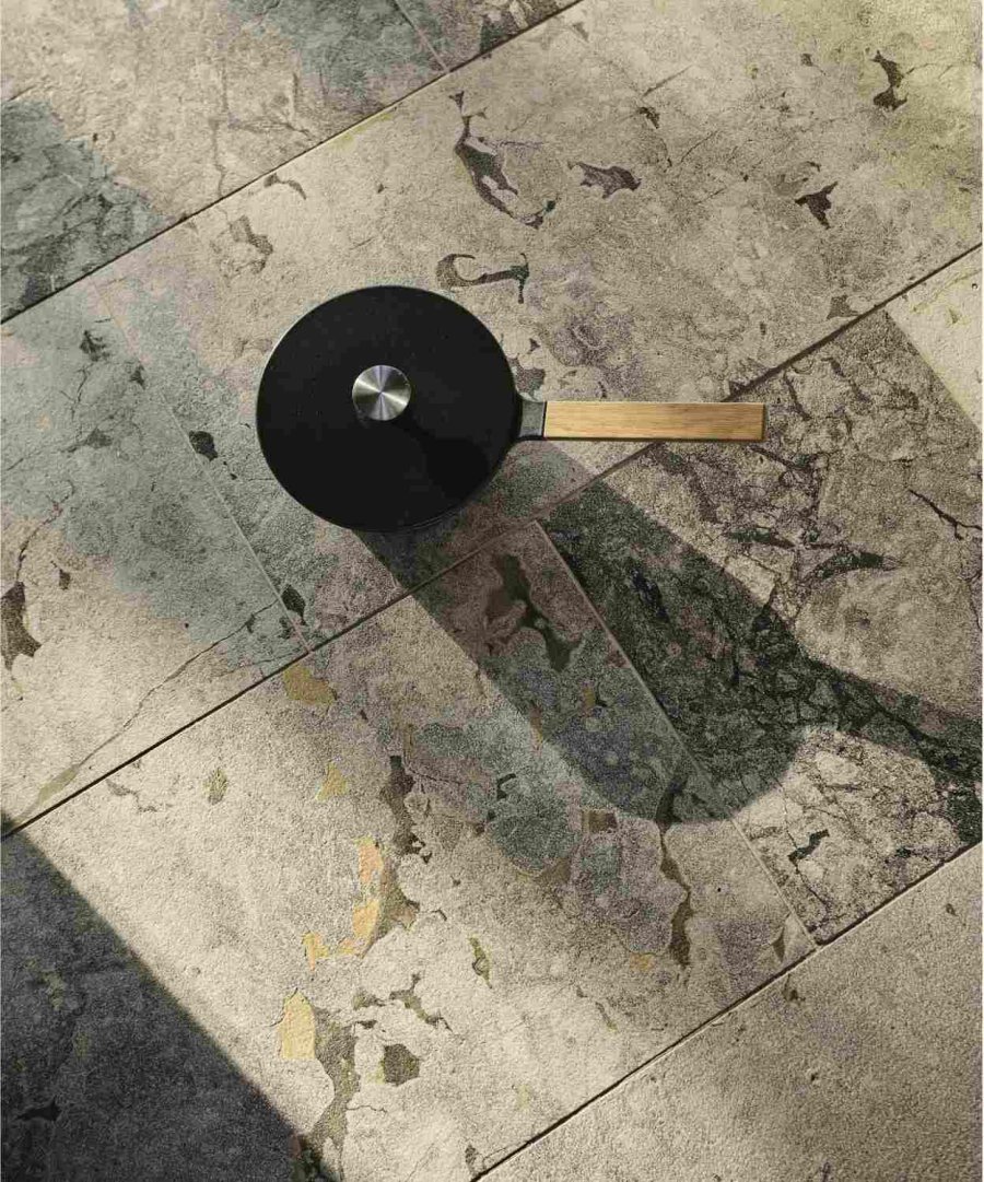 Mors NAC Sauterpfanne aus Gusseisen mit Deckel 25 cm, Schwarz