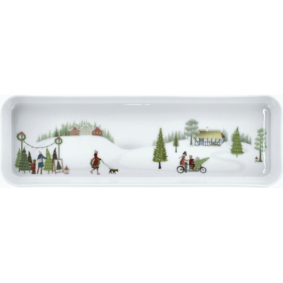 Pillivuyt Winter Platte 36x12 cm, Wei